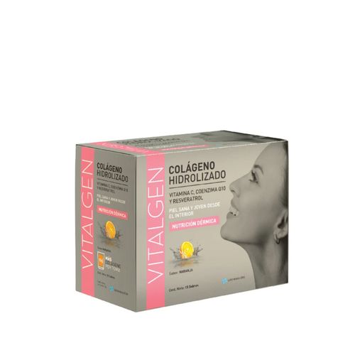 VITALGEN COLAGENO HIDROLIZADO SABOR NARANJA X 15 SOBRES