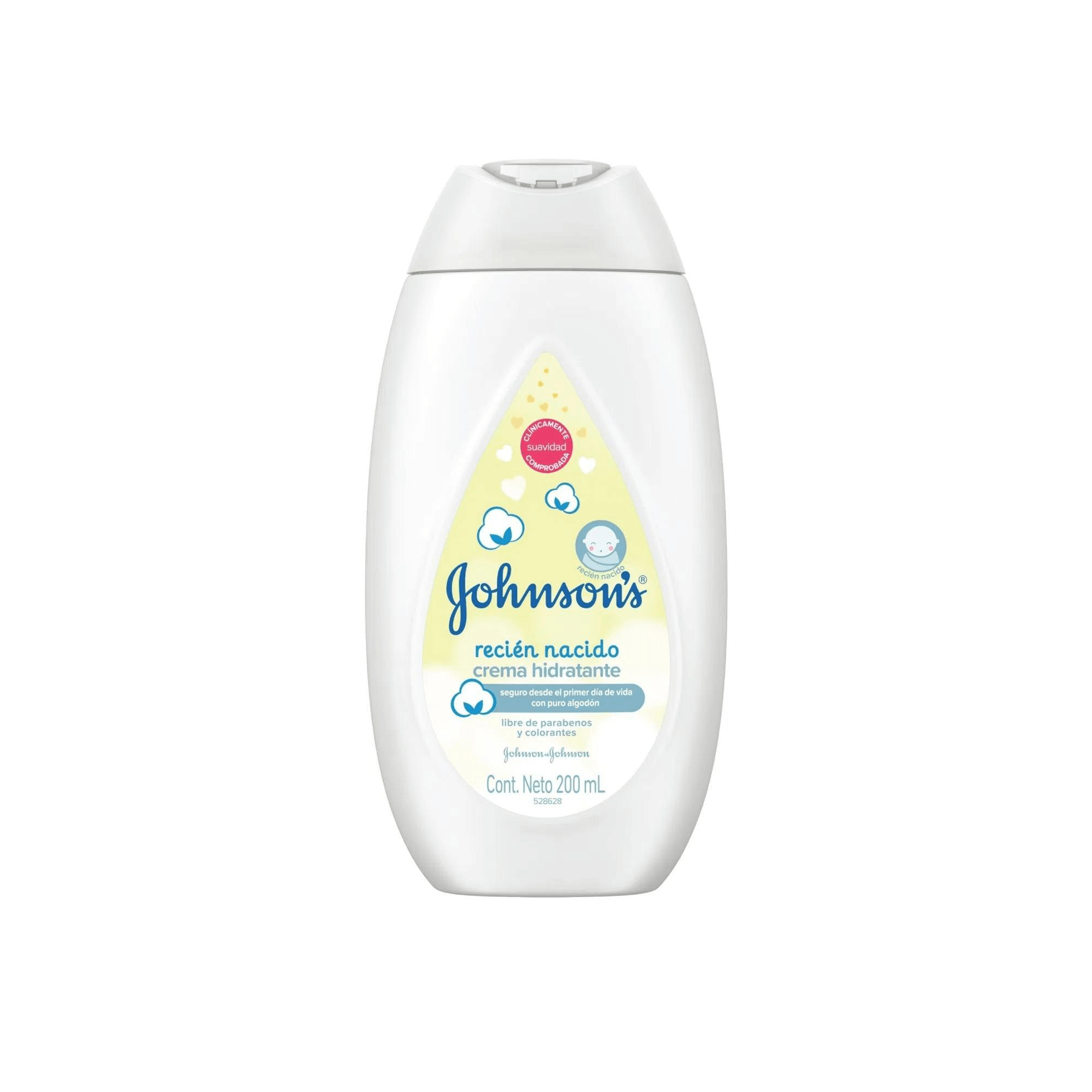 Johnson crema hidratante para bebé recién nacido x 200ml — Amarket