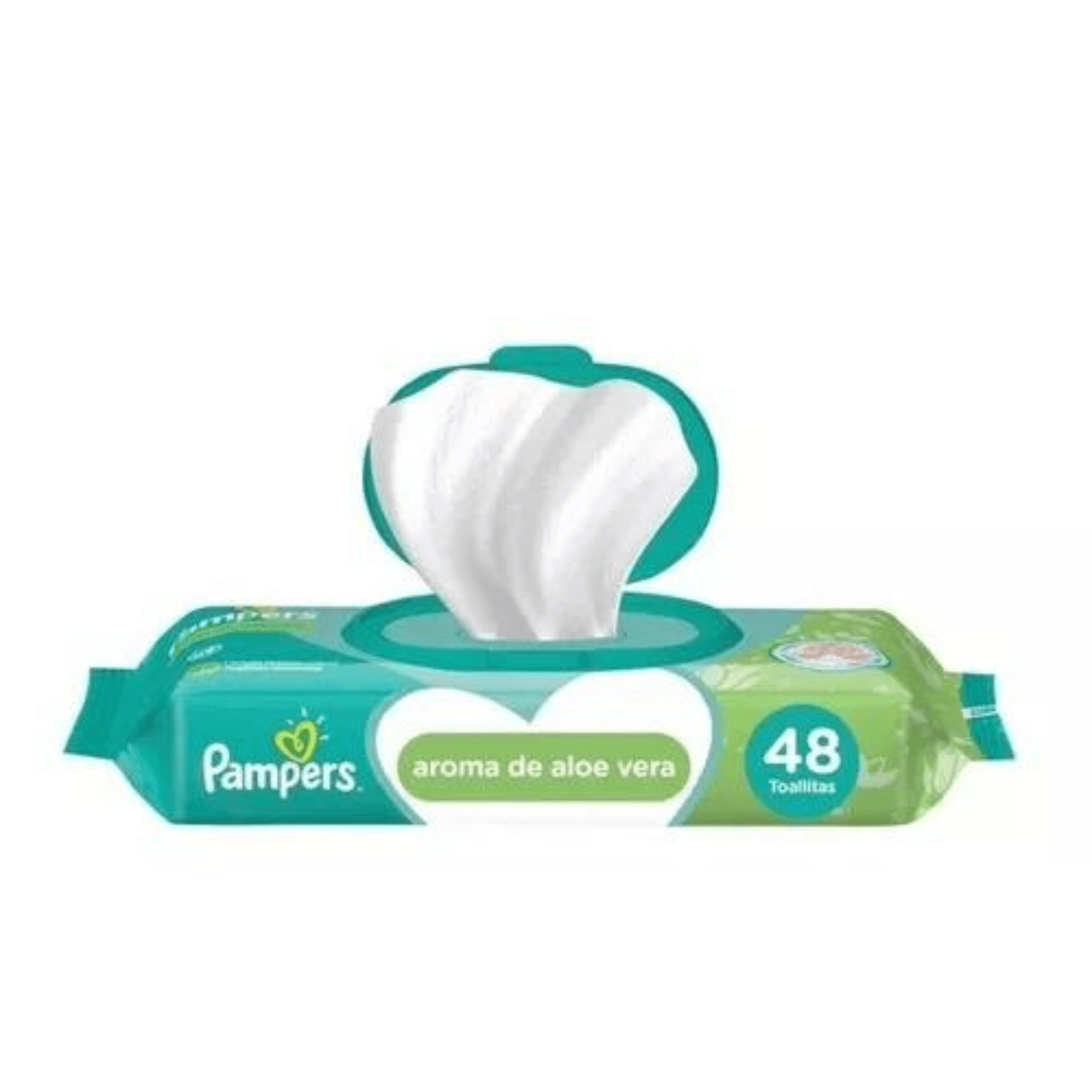 PAMPERS TOALLITAS HÚMEDAS AROMA ALOE VERA 48 UNIDADES - Farmacia Del Pueblo