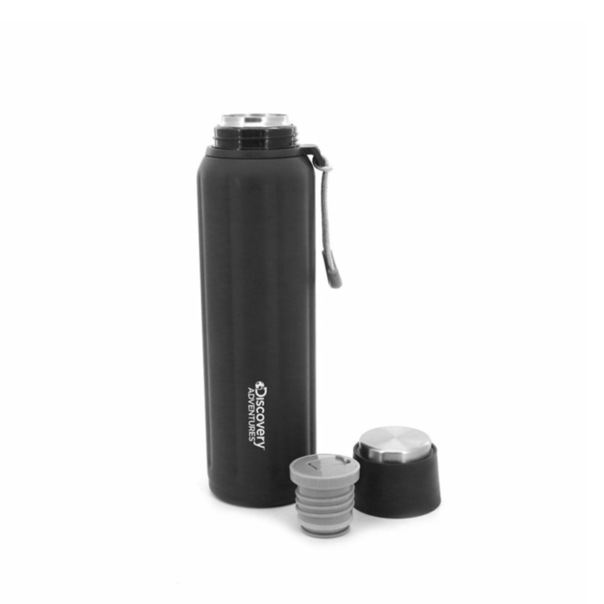 TERMO 0,7 LT ACERO INOXIDABLE NEGRO MATE CONTIGO - Farmacia del Pueblo