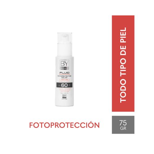 PROTECTOR SOLAR FPS 60 FLUIDO TONO CLARO BY DERM