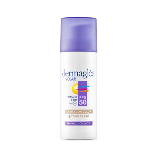 PROTECTOR SOLAR FACIAL FPS 50 TONO CLARO DERMAGLÓS