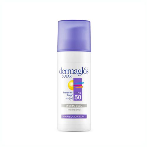 PROTECTOR SOLAR FACIAL FPS 50 SIN COLOR EFECTO SECO DERMAGLÓS