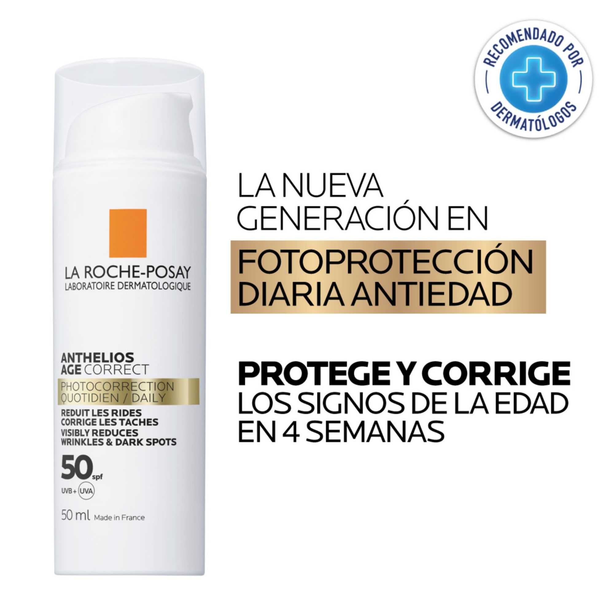 PROTECTOR SOLAR FPS 50+ EN SPRAY TOQUE SECO ANTHELIOS LA ROCHE POSAY -  Farmacia del Pueblo