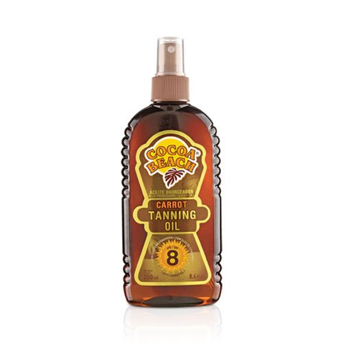 ACEITE BRONCEADOR FPS 8 EN SPRAY CARROT COCOA BEACH