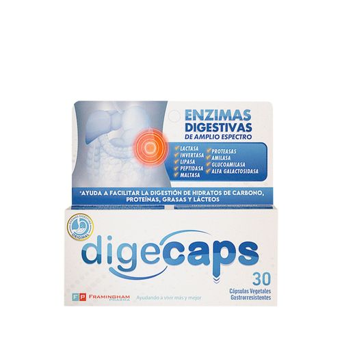 DIGECAPS ENZIMAS DIGESTIVAS CÁPSULAS