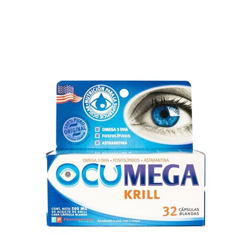 OCUMEGA OMEGA 3 ACEITE DE KRILL CÁPSULAS