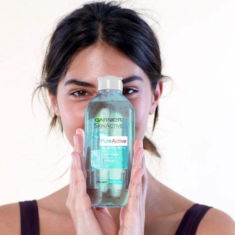 AGUA MICELAR PIEL MIXTA A GRASA GARNIER PURE ACTIVE
