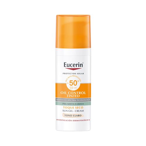 PROTECTOR SOLAR FPS 50+ GEL TOQUE SECO TONO CLARO EUCERIN